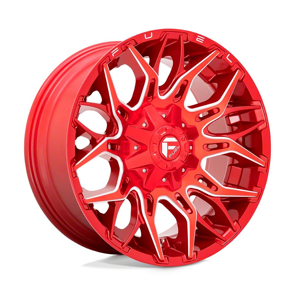 Fuel Wheels Colorado Twitch Candy Red Milled 6-lug Wheel; 22x10; -18mm 