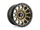 Fuel Wheels Vector Matte Bronze with Black Bead Ring 6-Lug Wheel; 20x10; -18mm Offset (23-24 Colorado)
