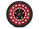 Fuel Wheels Zephyr Candy Red with Black Bead Ring 6-Lug Wheel; 18x9; 1mm Offset (23-24 Colorado)