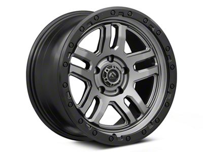 Fuel Wheels Ammo Matte Gunmetal with Black Bead Ring 5-Lug Wheel; 20x9; 20mm Offset (05-11 Dakota)