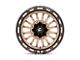 Fuel Wheels Arc Platinum Bronze with Black Lip 5-Lug Wheel; 22x12; -44mm Offset (87-90 Dakota)