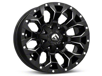 Fuel Wheels Assault Black Milled 5-Lug Wheel; 17x9; -12mm Offset (05-11 Dakota)