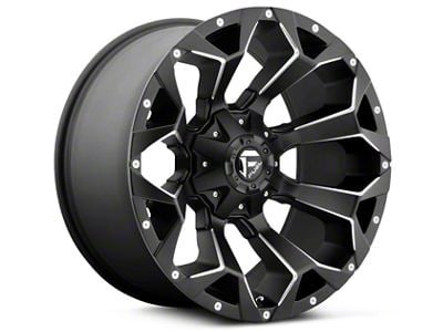 Fuel Wheels Assault Black Milled 5-Lug Wheel; 18x9; 1mm Offset (05-11 Dakota)