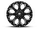 Fuel Wheels Assault Black Milled 5-Lug Wheel; 20x9; 20mm Offset (05-11 Dakota)