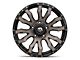 Fuel Wheels Blitz Matte Black Double Dark Tint 5-Lug Wheel; 22x12; -44mm Offset (05-11 Dakota)