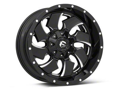 Fuel Wheels Cleaver Gloss Black Milled 5-Lug Wheel; 20x10; -18mm Offset (05-11 Dakota)