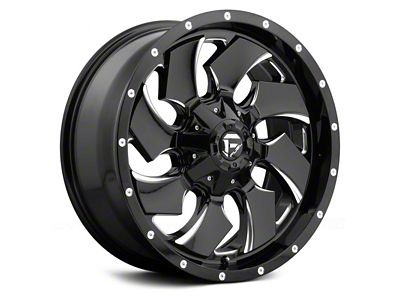 Fuel Wheels Cleaver Gloss Black Milled 5-Lug Wheel; 22x10; -18mm Offset (05-11 Dakota)