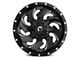 Fuel Wheels Cleaver Gloss Black Milled 5-Lug Wheel; 22x10; -18mm Offset (05-11 Dakota)