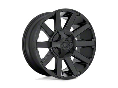 Fuel Wheels Contra Satin Black 5-Lug Wheel; 20x9; 20mm Offset (05-11 Dakota)