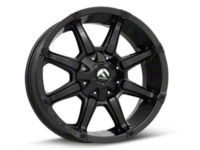 Fuel Wheels Coupler Gloss Black 5-Lug Wheel; 20x9; 20mm Offset (05-11 Dakota)