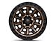 Fuel Wheels Covert Matte Bronze with Black Bead Ring 5-Lug Wheel; 15x8; -19mm Offset (87-90 Dakota)