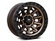 Fuel Wheels Covert Matte Bronze with Black Bead Ring 5-Lug Wheel; 15x8; -19mm Offset (87-90 Dakota)