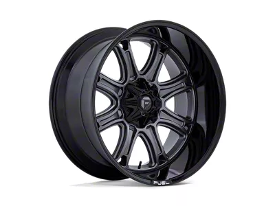 Fuel Wheels Darkstar Matte Gunmetal with Black Lip 6-Lug Wheel; 20x10; -18mm Offset (97-04 Dakota)