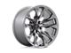 Fuel Wheels Flame Platinum 5-Lug Wheel; 20x10; -18mm Offset (05-11 Dakota)