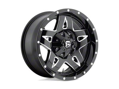 Fuel Wheels Full Blown Gloss Black Milled 5-Lug Wheel; 20x10; -12mm Offset (05-11 Dakota)