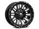 Fuel Wheels Hardline Gloss Black Milled 5-Lug Wheel; 15x8; -18mm Offset (87-90 Dakota)