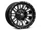 Fuel Wheels Hardline Gloss Black Milled 5-Lug Wheel; 17x9; -12mm Offset (87-90 Dakota)