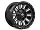 Fuel Wheels Hardline Gloss Black Milled 5-Lug Wheel; 22x12; -44mm Offset (87-90 Dakota)