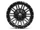 Fuel Wheels Hardline Gloss Black Milled 5-Lug Wheel; 22x12; -44mm Offset (87-90 Dakota)