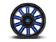 Fuel Wheels Hardline Gloss Black with Blue Tinted Clear 5-Lug Wheel; 20x10; -18mm Offset (87-90 Dakota)