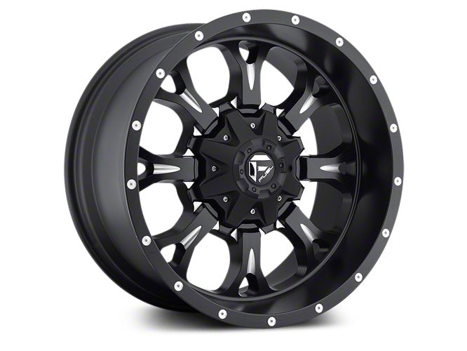 Fuel Wheels Dakota Krank Black Milled 5-Lug Wheel; 18x9; 20mm Offset ...