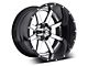 Fuel Wheels Maverick Chrome with Gloss Black Lip 5-Lug Wheel; 22x12; -44mm Offset (05-11 Dakota)
