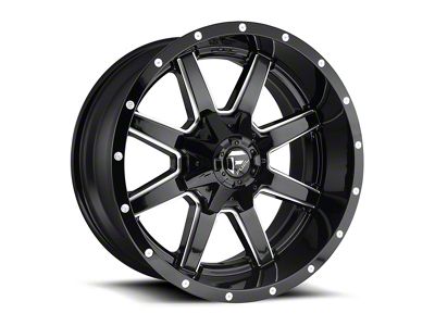 Fuel Wheels Maverick Gloss Black Milled 5-Lug Wheel; 20x9; 20mm Offset (05-11 Dakota)