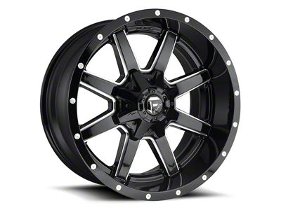 Fuel Wheels Maverick Gloss Black Milled 5-Lug Wheel; 22x12; -44mm Offset (05-11 Dakota)