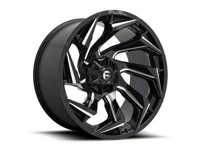 Fuel Wheels Reaction Gloss Black Milled 5-Lug Wheel; 18x9; -12mm Offset (05-11 Dakota)