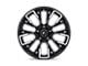 Fuel Wheels Rebar Gloss Black Milled 5-Lug Wheel; 20x10; -18mm Offset (05-11 Dakota)