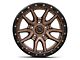 Fuel Wheels Rebel Matte Bronze with Black Bead Ring 5-Lug Wheel; 20x10; -18mm Offset (05-11 Dakota)