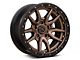 Fuel Wheels Rebel Matte Bronze with Black Bead Ring 5-Lug Wheel; 20x10; -18mm Offset (05-11 Dakota)