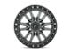 Fuel Wheels Rebel Matte Gunmetal with Black Bead Ring 5-Lug Wheel; 20x10; -18mm Offset (05-11 Dakota)