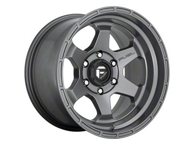 Fuel Wheels Shok Matte Anthracite 6-Lug Wheel; 17x9; 1mm Offset (91-96 Dakota)