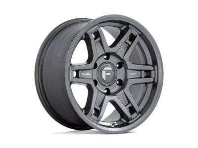 Fuel Wheels Slayer Matte Gunmetal 5-Lug Wheel; 20x9; 1mm Offset (05-11 Dakota)