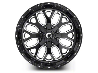 Fuel Wheels Titan Black Milled 5-Lug Wheel; 20x10; -18mm Offset (05-11 Dakota)