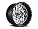 Fuel Wheels Triton Chrome with Gloss Black Lip 5-Lug Wheel; 20x10; -19mm Offset (05-11 Dakota)