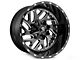 Fuel Wheels Triton Gloss Black Milled 5-Lug Wheel; 20x9; 1mm Offset (05-11 Dakota)