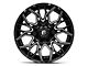 Fuel Wheels Twitch Glossy Black Milled 5-Lug Wheel; 22x12; -44mm Offset (05-11 Dakota)