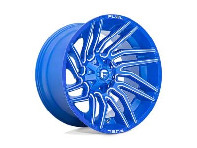 Fuel Wheels Typhoon Anodized Blue Milled 5-Lug Wheel; 22x12; -44mm Offset (87-90 Dakota)