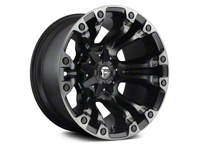Fuel Wheels Vapor Matte Black Double Dark Tint 5-Lug Wheel; 18x9; 1mm Offset (87-90 Dakota)