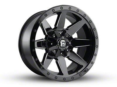 Fuel Wheels Wildcat Gloss Black Milled 5-Lug Wheel; 20x10; -18mm Offset (05-11 Dakota)