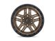 Fuel Wheels Ammo Matte Bronze with Black Bead Ring 6-Lug Wheel; 18x9; -12mm Offset (21-24 F-150)