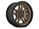 Fuel Wheels Ammo Matte Bronze with Black Bead Ring 6-Lug Wheel; 20x9; 1mm Offset (21-25 F-150)