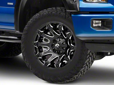 Fuel Wheels Battle Axe Gloss Black Milled 6-Lug Wheel; 20x9; 20mm Offset (15-20 F-150)