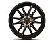 Fuel Wheels Clash Matte Black with Double Dark Tint 6-Lug Wheel; 18x9; -12mm Offset (21-24 F-150)