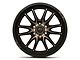 Fuel Wheels Clash Matte Black with Double Dark Tint 6-Lug Wheel; 22x10; -18mm Offset (21-25 F-150)