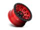 Fuel Wheels Covert Candy Red with Black Bead Ring 6-Lug Wheel; 17x9; -12mm Offset (21-24 F-150)