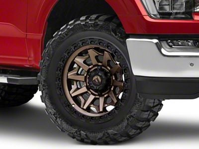 Fuel Wheels Covert Matte Bronze with Black Bead Ring 6-Lug Wheel; 20x9; 1mm Offset (21-24 F-150)