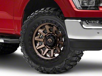 Fuel Wheels Covert Matte Bronze with Black Bead Ring 6-Lug Wheel; 20x9; 20mm Offset (21-24 F-150)